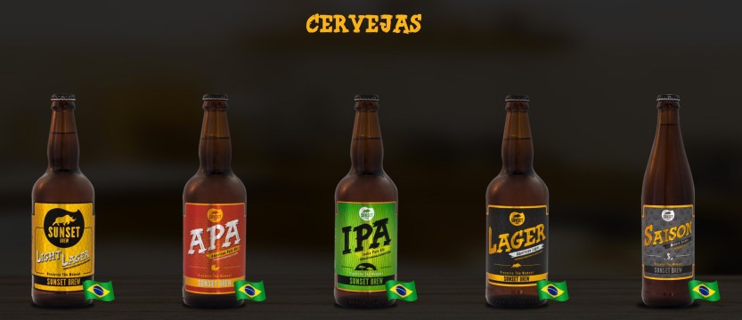 sunset cervejas