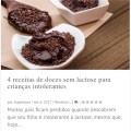 Receita – Doces sem lactose : intolerância em&nbsp;crianças
