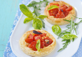 03 Mini Tortinhas de Tomate