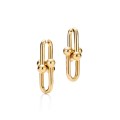 Tiffany HardWear chain double drop earring in 18k&nbsp;gold