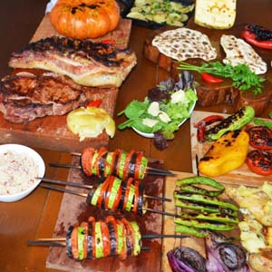 Feito em aula de churrasco