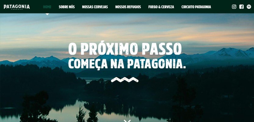Novo site - Patagonia