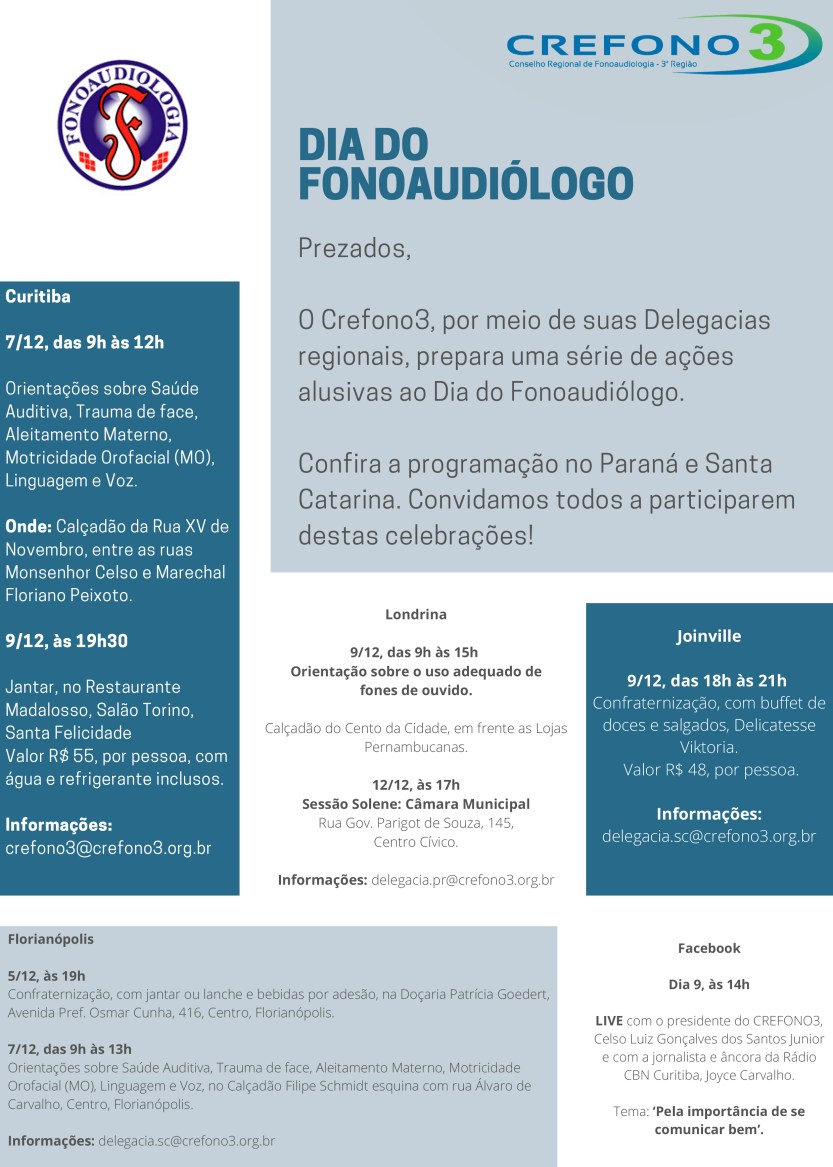 Dia do fonoaudiólogo