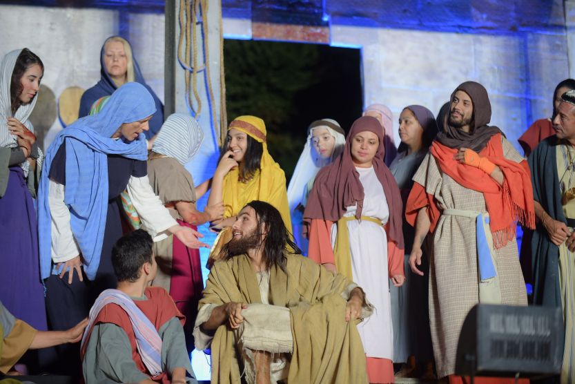 Apresentação Paixão de Cristo Grupo Lanteri Paixão de Cristo. Curitiba, PR.