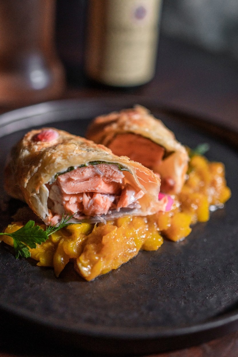 Salmão a Moda Wellington