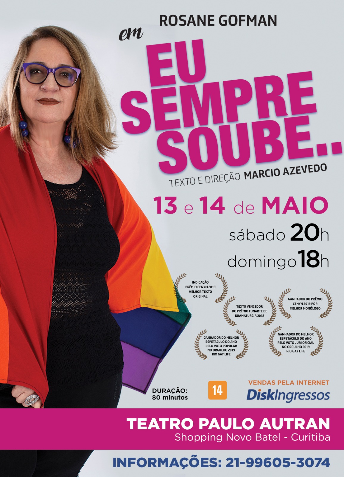 flyer EU SEMPRE SOUBE em Curitiba