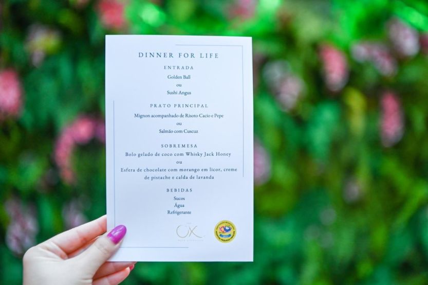 OX Room Steakhouse - Jantar Especial Hospital Pequeno Principe