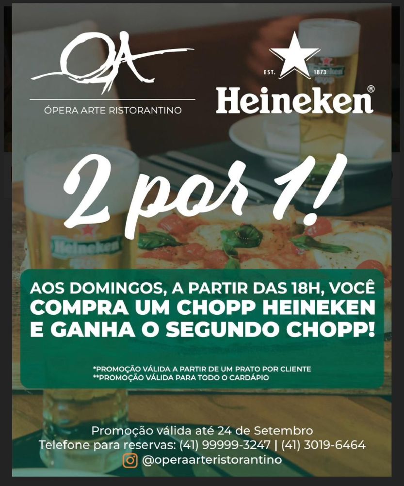 Opera Arte Ristorantino - happy hour domingos 2 - foto divulgacao