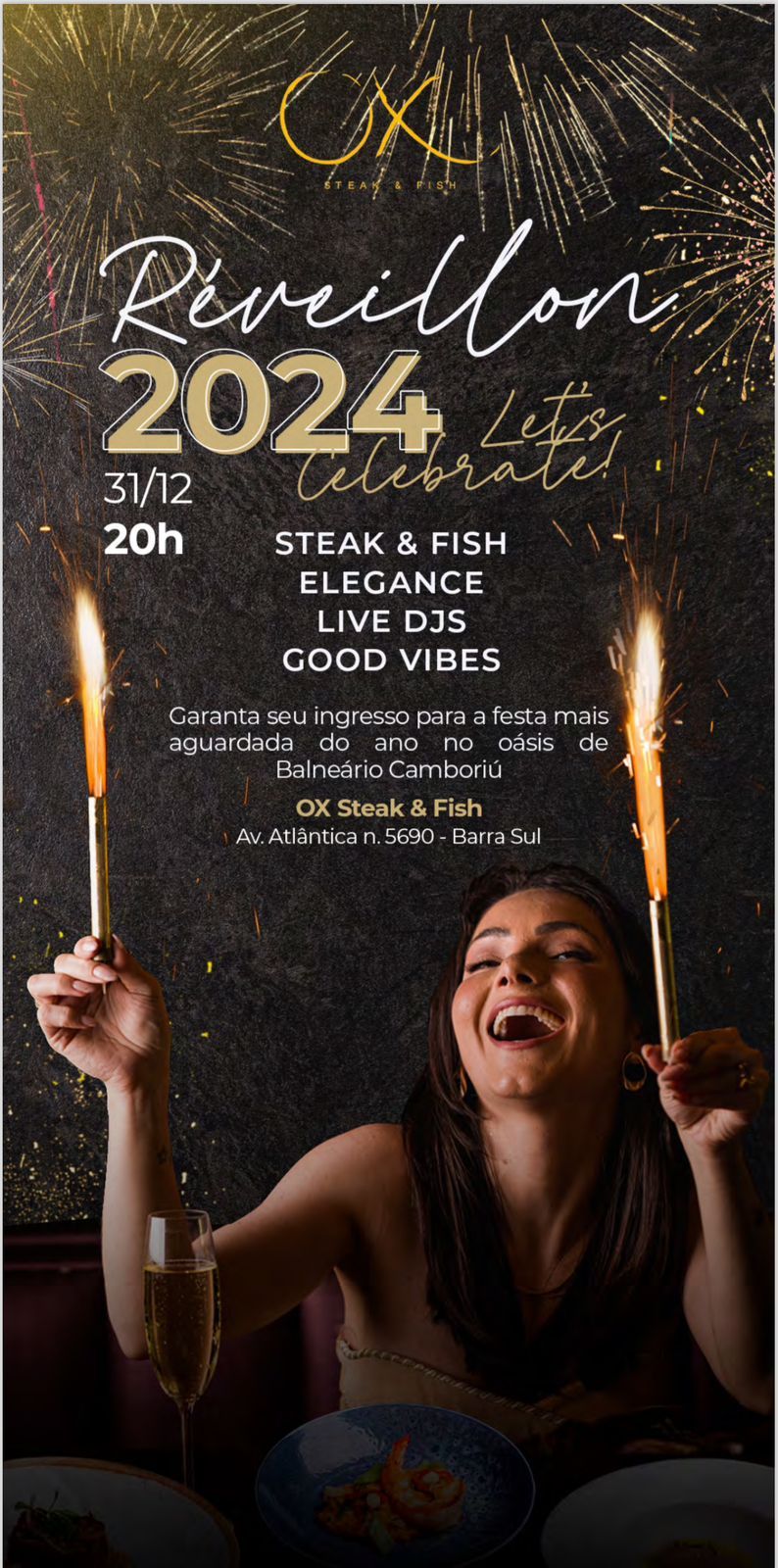 OX Room Steakhouse - reveillon BCamboriu - foto divulgacao