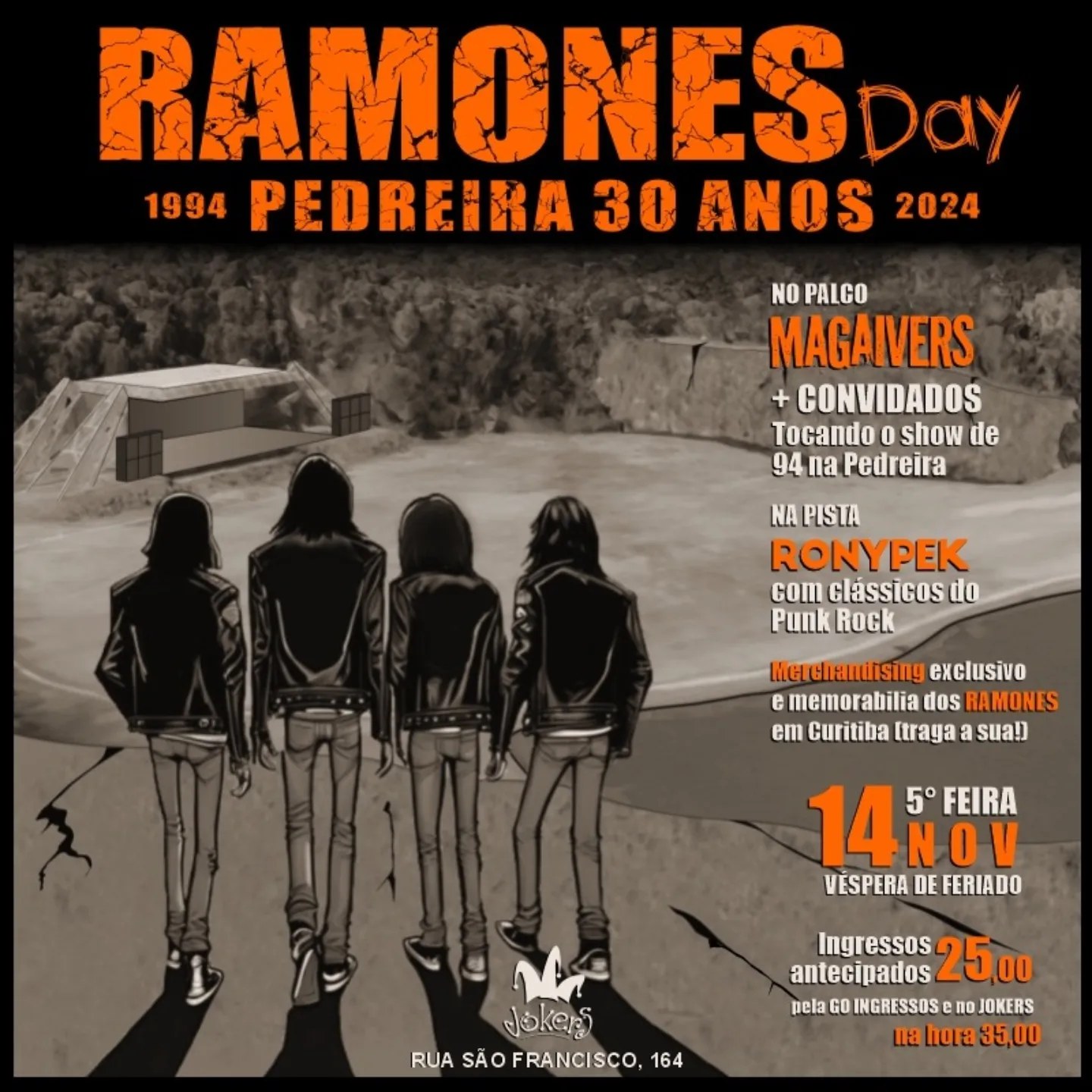 Cartaz Ramones Day 2024 - Crédito divulgação